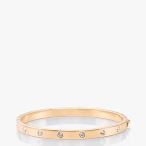 $68 Kate Spade Set in Stone Hinged
Bracelet Gold